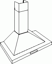 Atag EG3..K Piramide schouwkap, voor combinatie met externe motor Magnetron Ovenlamp