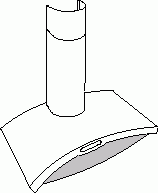 Atag WG3..G Boogmodel schouwkap met glasplaat, voor combinatie met externe motor Combimagnetron onderdelen