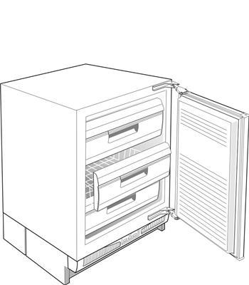 Atag ZOPI1066/03 KU1090CUU/A03 355972 IJskast Scharnier