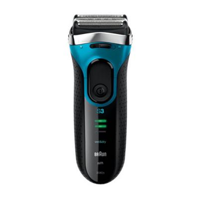 Braun 3040s, Series 3, black/ eloxalblue, 3 LED, W&D  5416 Series 3 (S3) wet&dry onderdelen en accessoires