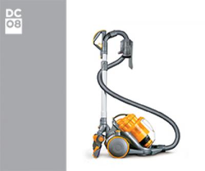 Dyson DC08 09450-02 DC08 Allergy Euro 09450-02 (Dark Steel/White) Stofzuiger Parketmond