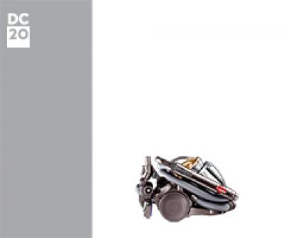 Dyson DC20 14496-01 DC20 Stowaway Complete Euro 14496-01 (Iron/Titanium/Aubergine) Stofzuiger Afdichting