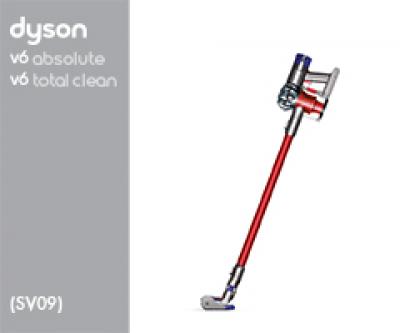 Dyson SV09 Absolute/v6 absolute/v6 total clean 211979-01 SV09 Total Clean Euro (Iron/Sprayed Nickel/Red) Stofzuiger Wiel