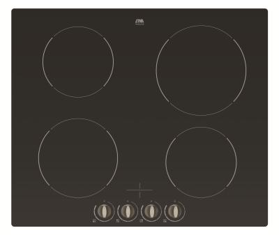 Etna A362KZT/E1 A362KZT INDUCTIEKOOKPLAAT 60CM 40716101 Kookplaat Bevestiging