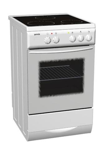 Gorenje E51Y1-E4/02 EEC234W 178203 Gasfornuis Kookplaat