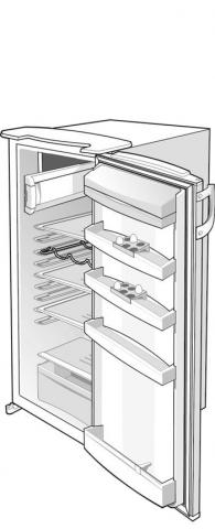 Gorenje HTS2126/00 RB4215E 101989 IJskast Deurscharnier