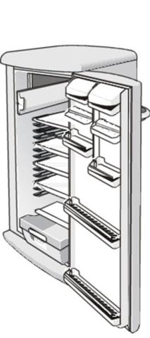 Gorenje HTS2866/00 RB6285OAL 695858 Koelkast Deurscharnier