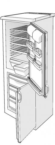 Gorenje HZDS2626/01 RK4264W 148395 Koelkast Deurbak