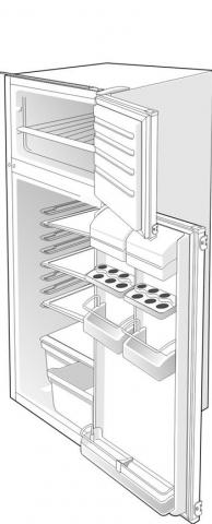 Gorenje HZI2026/01 RFI4121AW 557017 Vrieskast Fitting