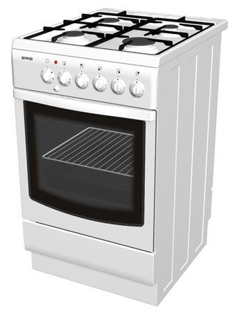 Gorenje K53E1-V4N/00 KN434W 104286 Gasfornuis Bediening