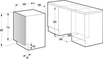 Gorenje LSTA126C/01 WDI73120 CN onderdelen en accessoires