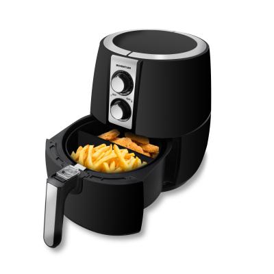 Inventum GF252HL/01 GF252HL Airfryer - Inhoud 2,5 liter - Zwart/RVS onderdelen Kookapparatuur