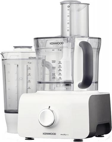 Kenwood FDP601WH FOOD PROCESSOR 0W22010007 FDP601WH FOOD PROCESSOR + PLASTIC LIQUIDISER + DOUGH TOOL + WHISK Keukenmachine Garde